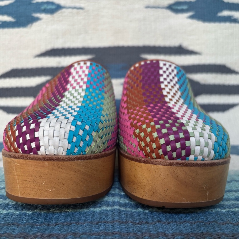 Charlotte Stone Martino Clogs in Carnival Check - Picture 6 of 9